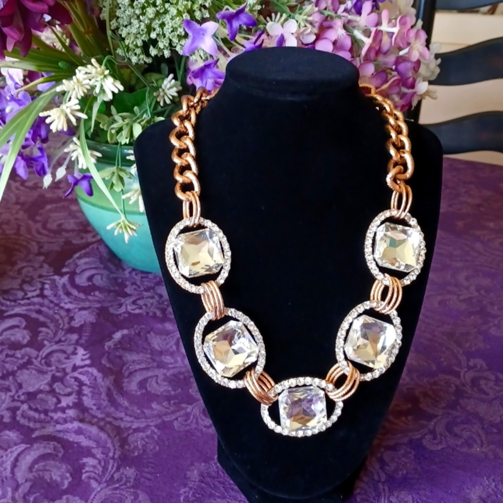 NWOT Gorgeous Unsigned Rhinestone Napier Choker